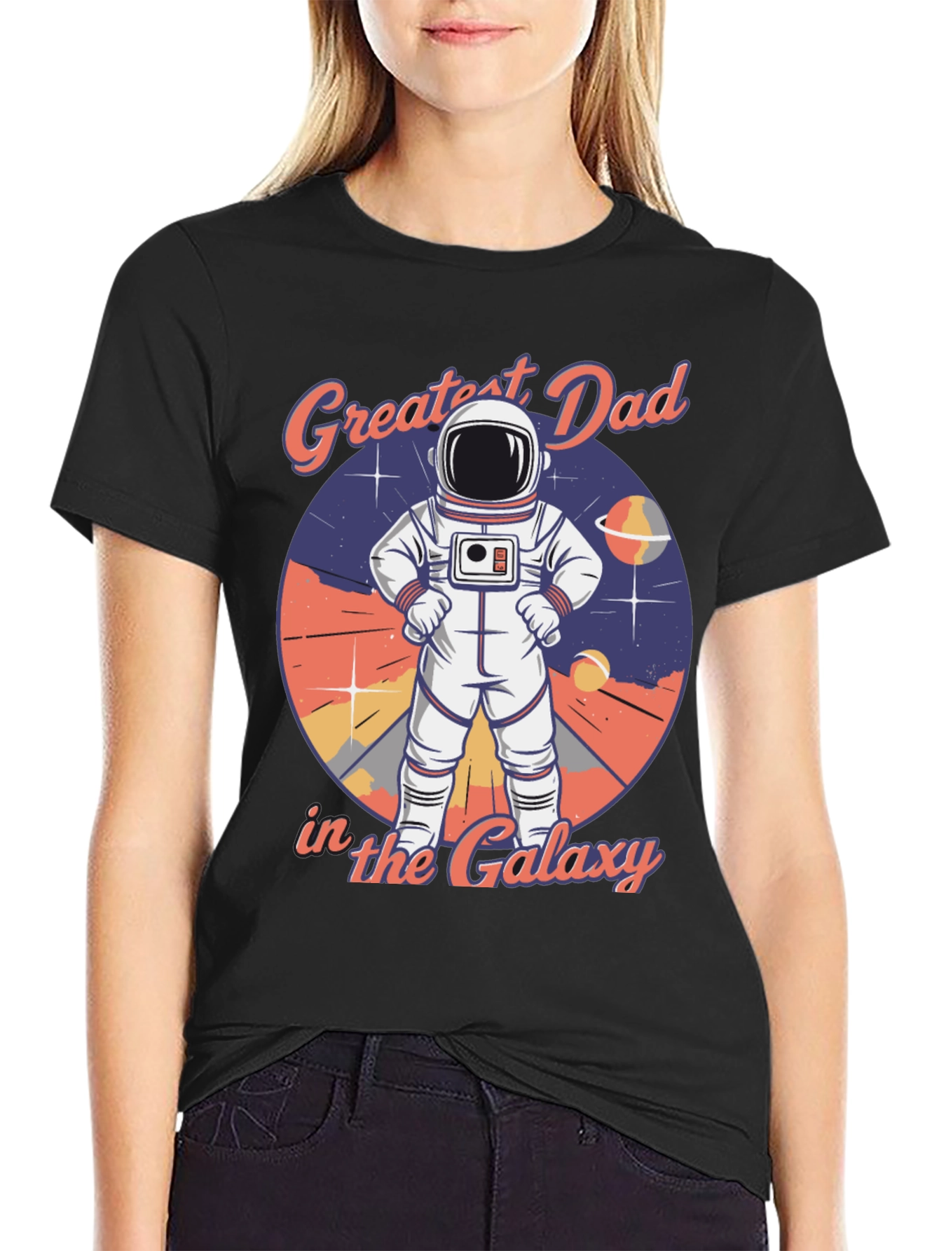 Greatest Dad in the Galaxy Graphic T-Shirt