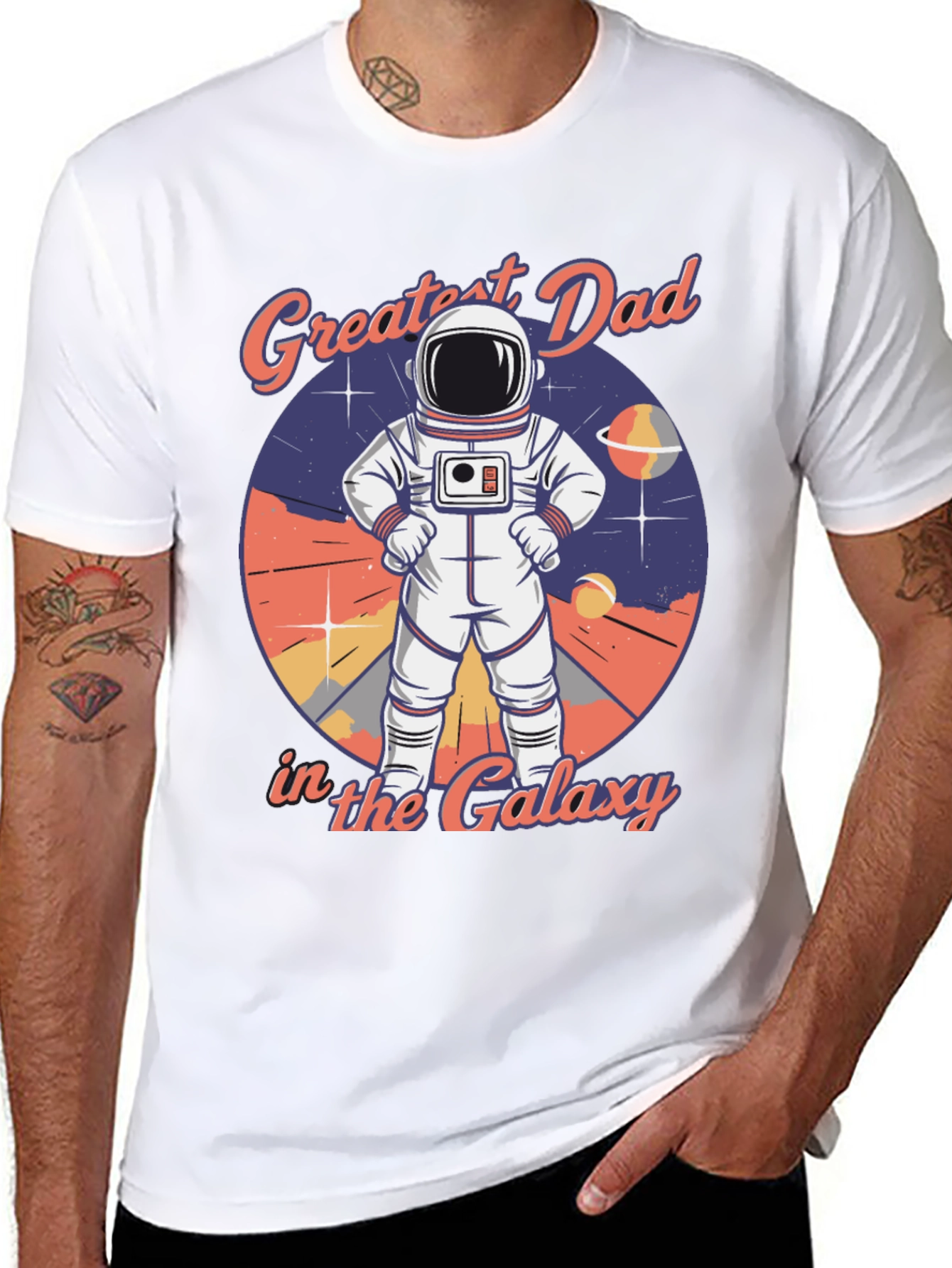 Greatest Dad in the Galaxy Graphic T-Shirt