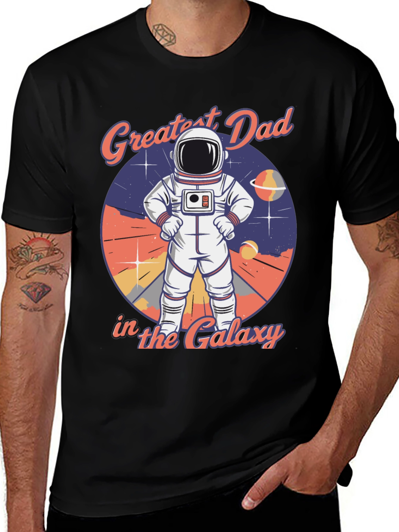 Greatest Dad in the Galaxy Graphic T-Shirt