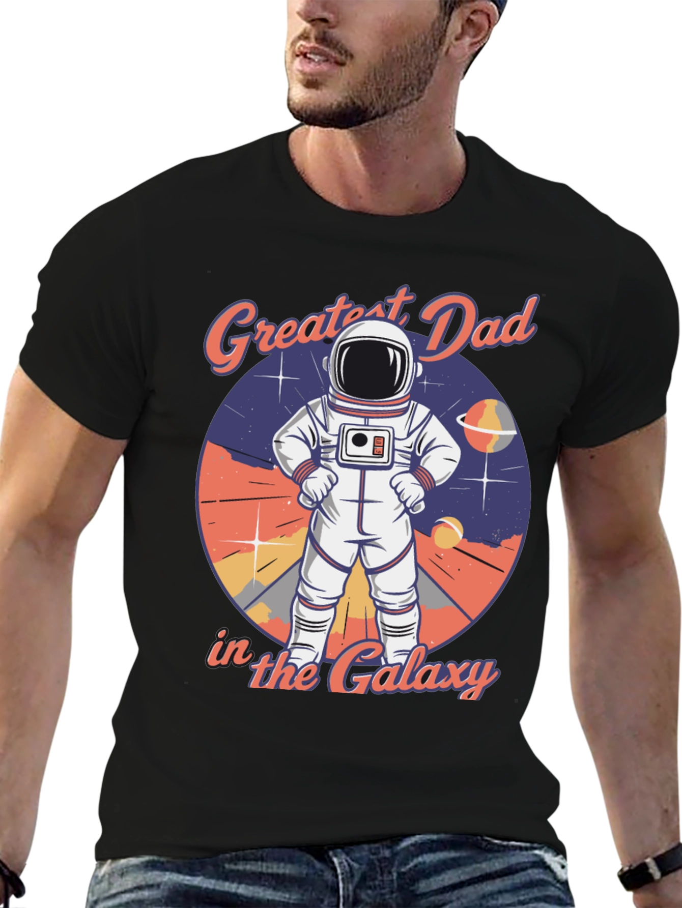 Greatest Dad in the Galaxy Graphic T-Shirt