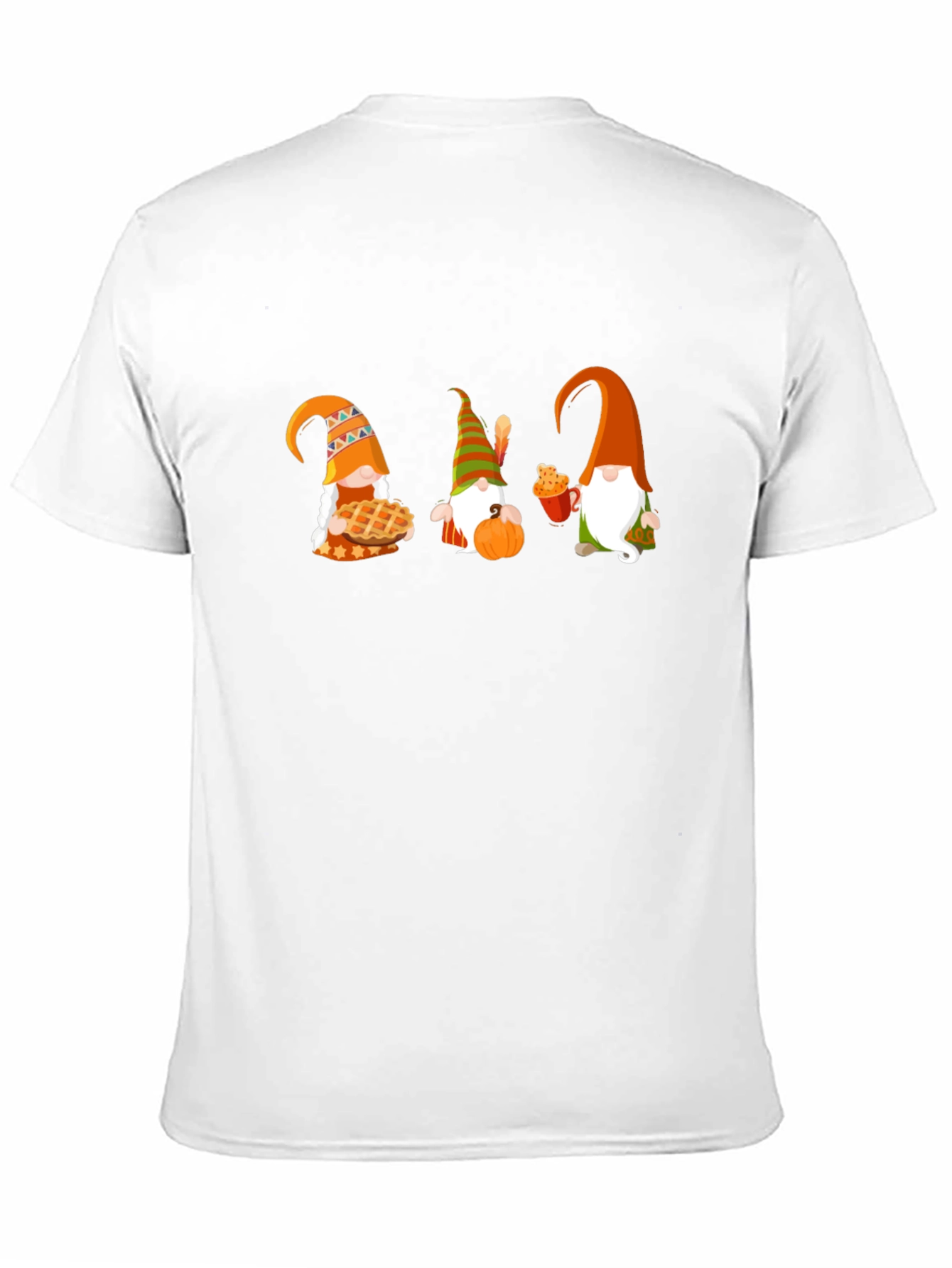 Thanksgiving Gnomes Black T-Shirt