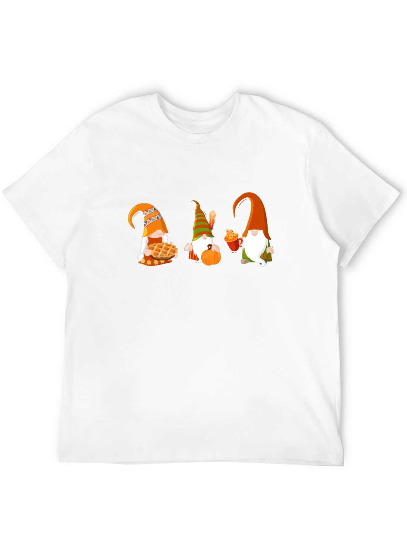 Thanksgiving Gnomes Black T-Shirt