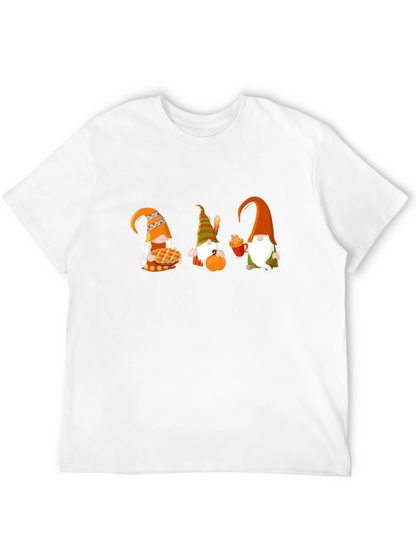 Thanksgiving Gnomes Black T-Shirt