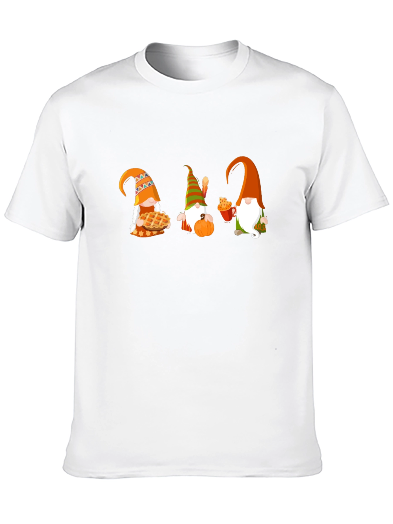 Thanksgiving Gnomes Black T-Shirt