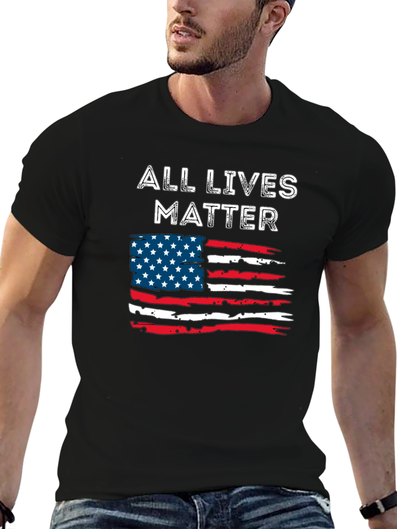 All Lives Matter American Flag T-Shirt