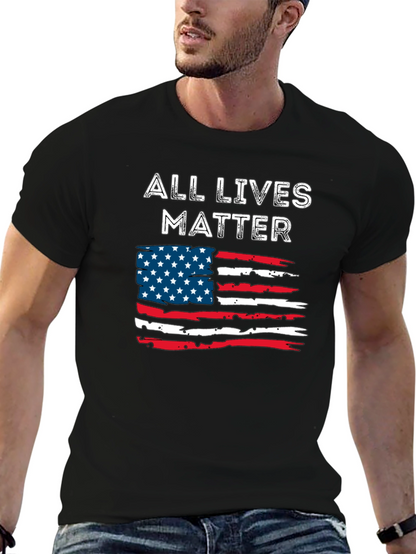 All Lives Matter American Flag T-Shirt