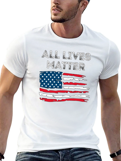 All Lives Matter American Flag T-Shirt