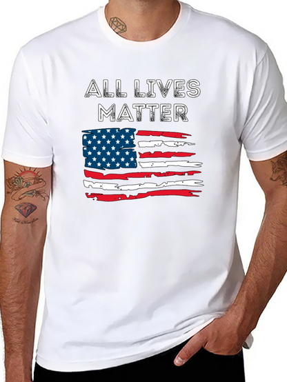 All Lives Matter American Flag T-Shirt