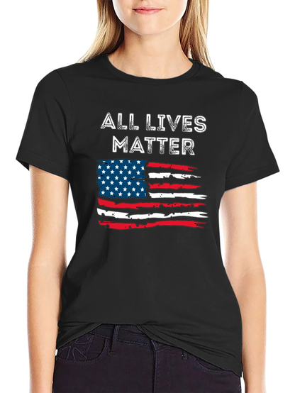 All Lives Matter American Flag T-Shirt