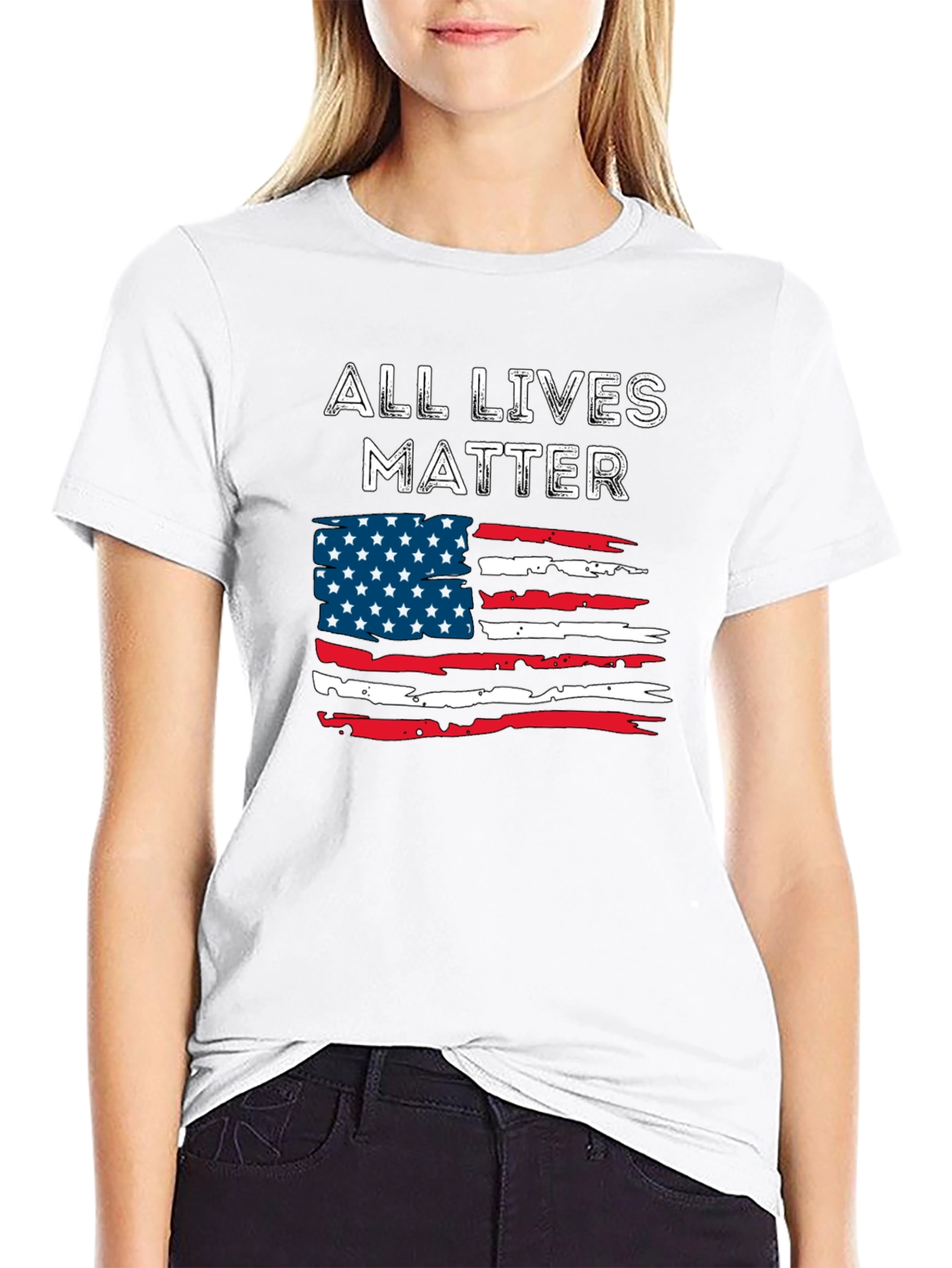 All Lives Matter American Flag T-Shirt