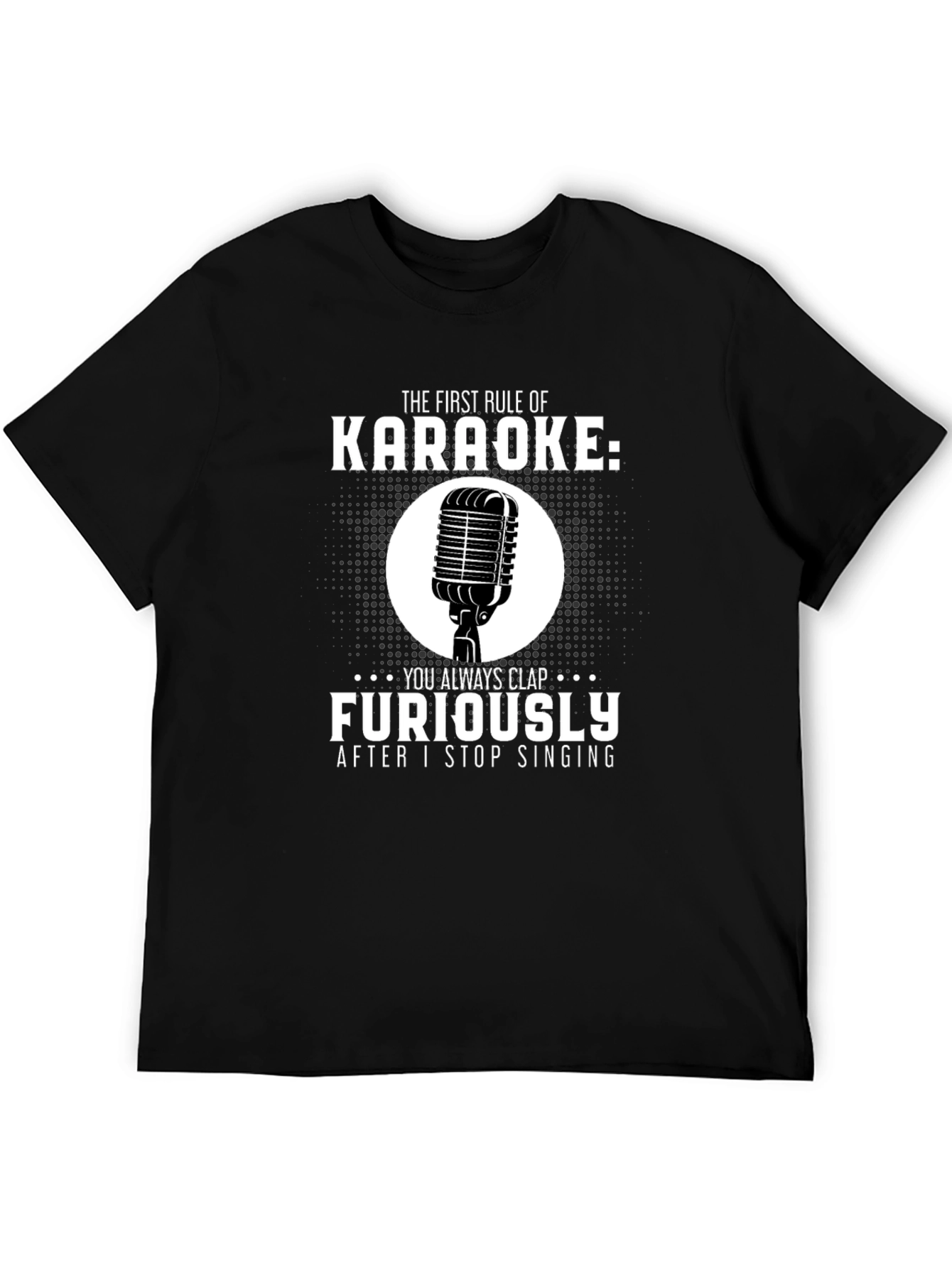 Karaoke Rule T-Shirt: Clap Furiously Funny Musician Tee
