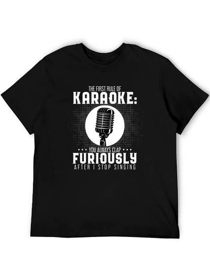 Karaoke Rule T-Shirt: Clap Furiously Funny Musician Tee