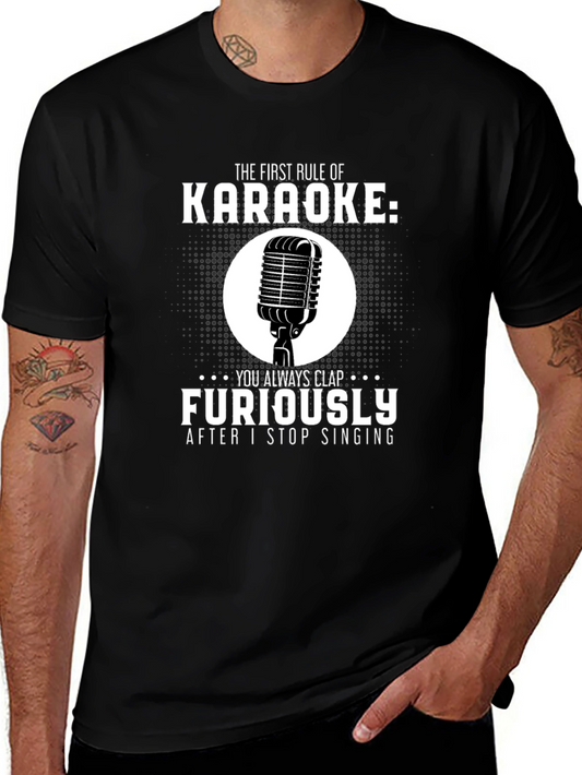 Karaoke Rule T-Shirt: Clap Furiously Funny Musician Tee