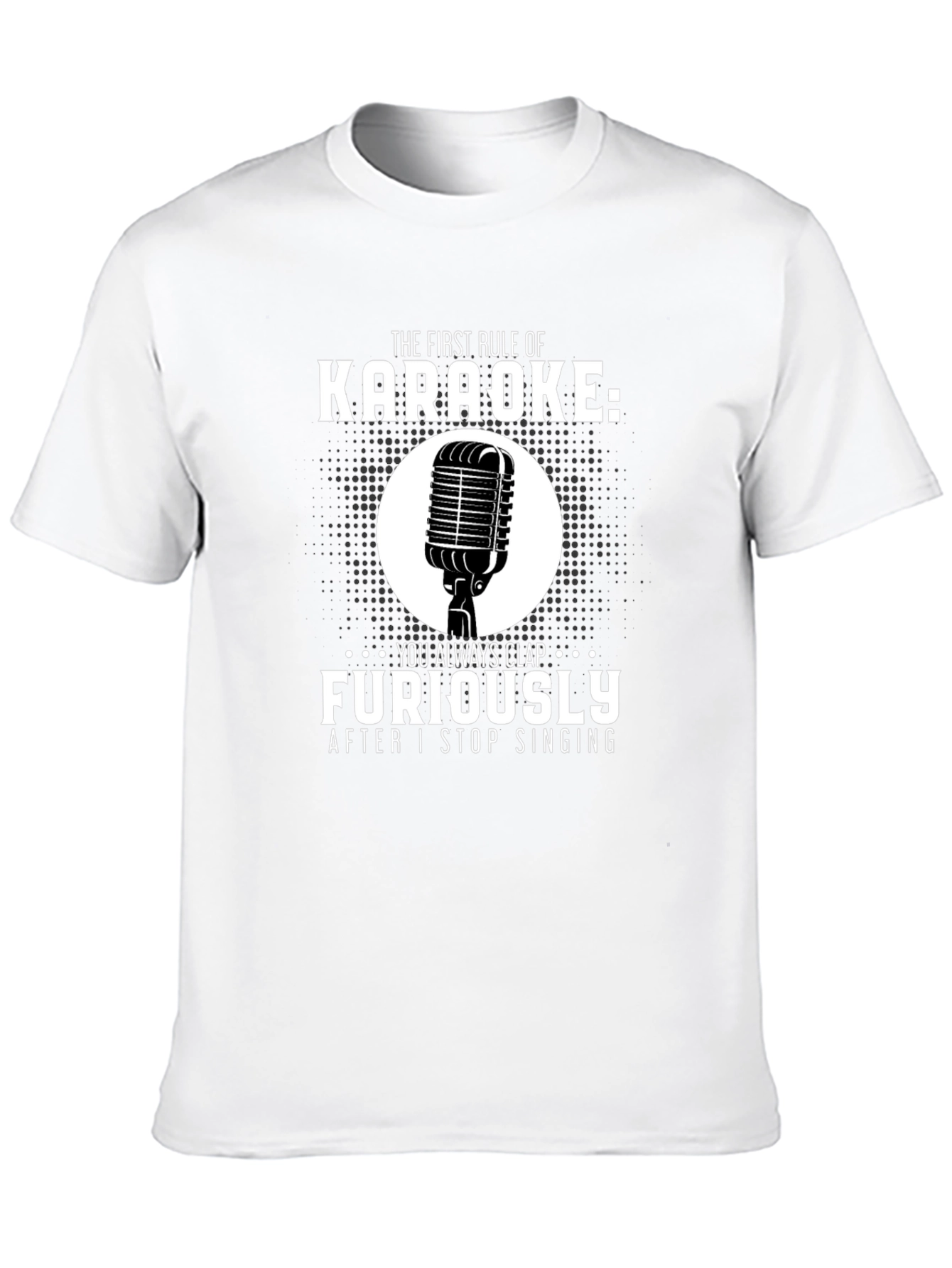Karaoke Rule T-Shirt: Clap Furiously Funny Musician Tee