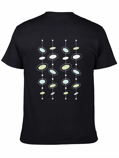 Atomic Age Mens Black T-Shirt - Retro Design