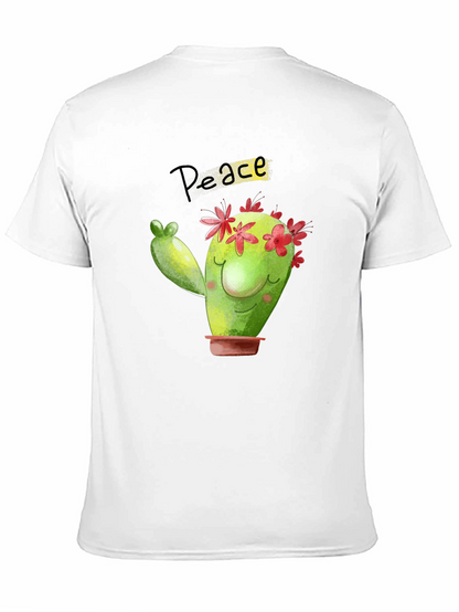 Peace Cactus Black T-Shirt