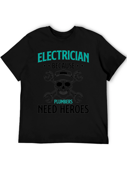 Electrician Hero T-Shirt - Funny Gift for Electricians