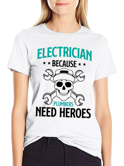 Electrician Hero T-Shirt - Funny Gift for Electricians