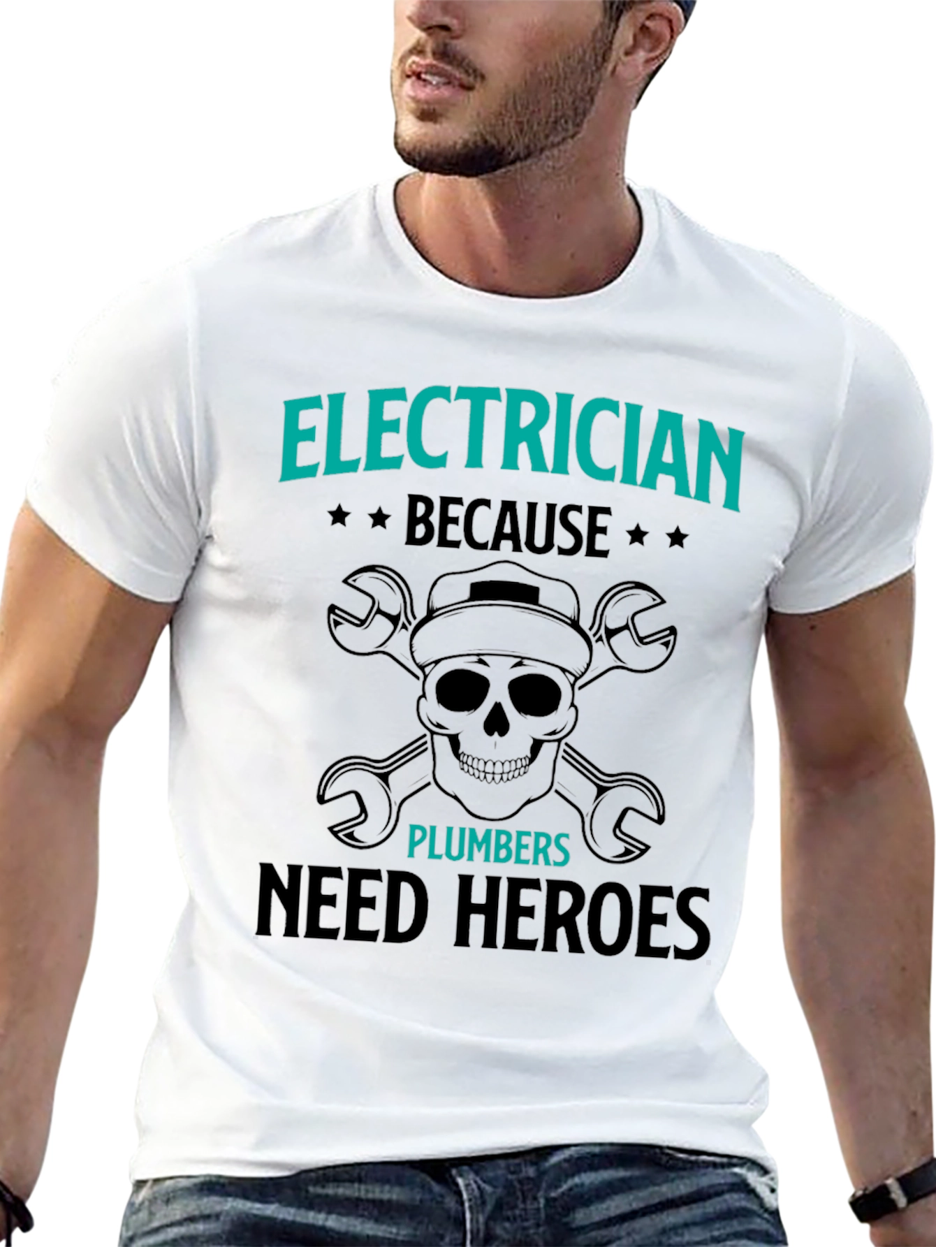 Electrician Hero T-Shirt - Funny Gift for Electricians