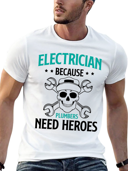 Electrician Hero T-Shirt - Funny Gift for Electricians