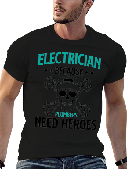 Electrician Hero T-Shirt - Funny Gift for Electricians