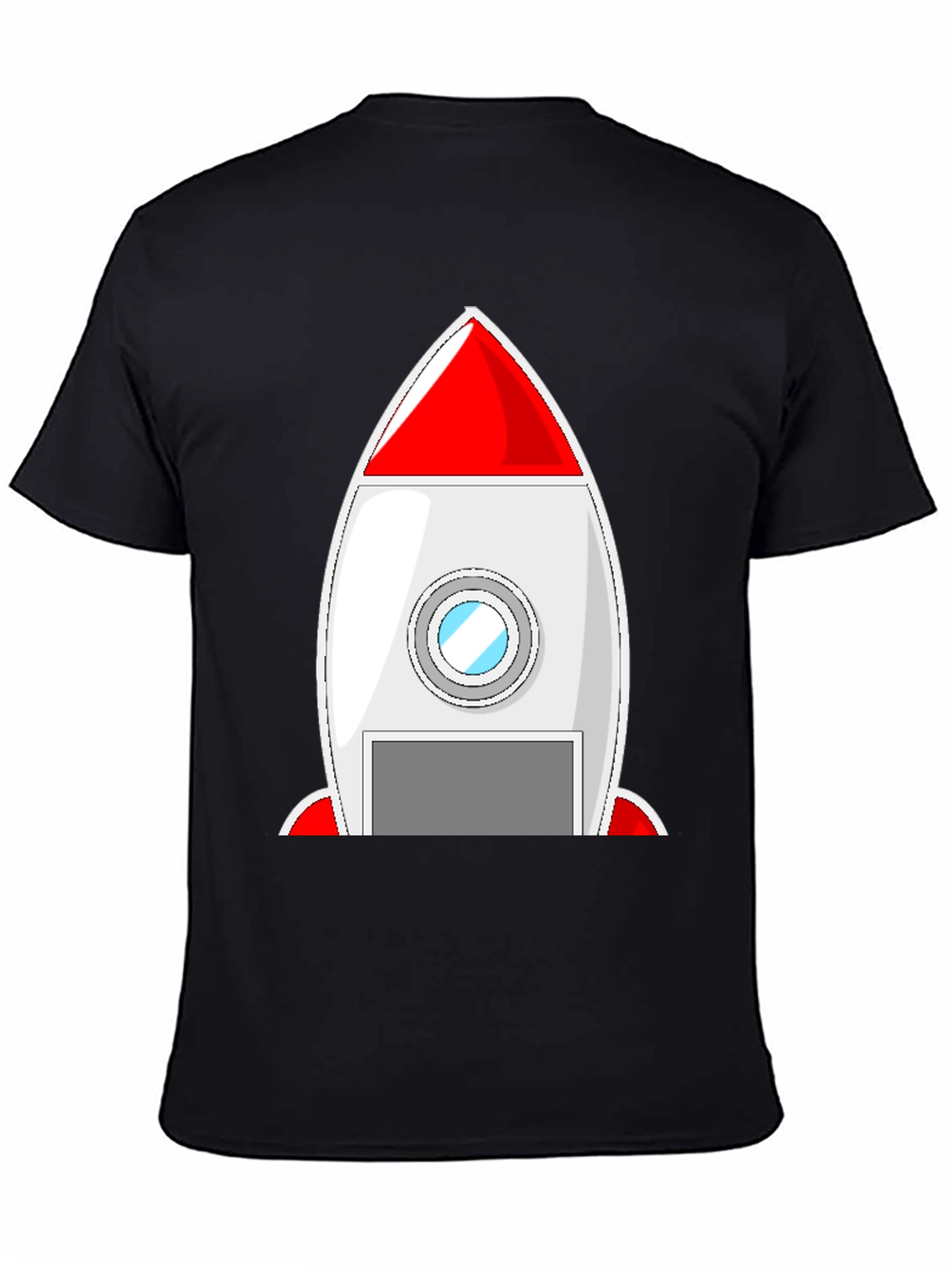 Rocket Ship Graphic Tee - Blast Off in Style!