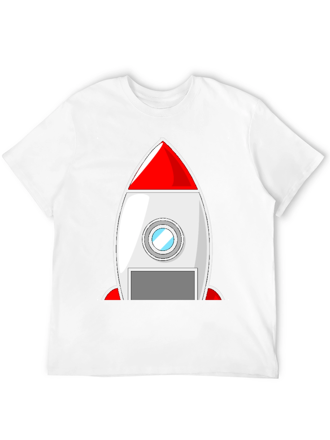 Rocket Ship Graphic Tee - Blast Off in Style!
