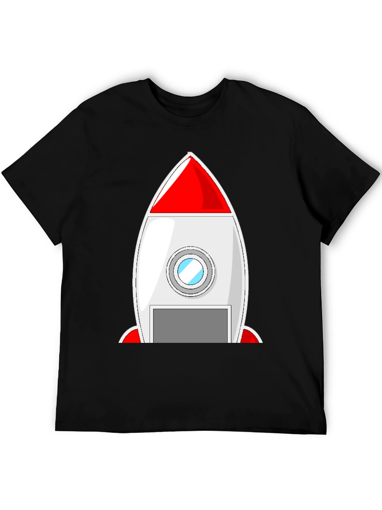 Rocket Ship Graphic Tee - Blast Off in Style!