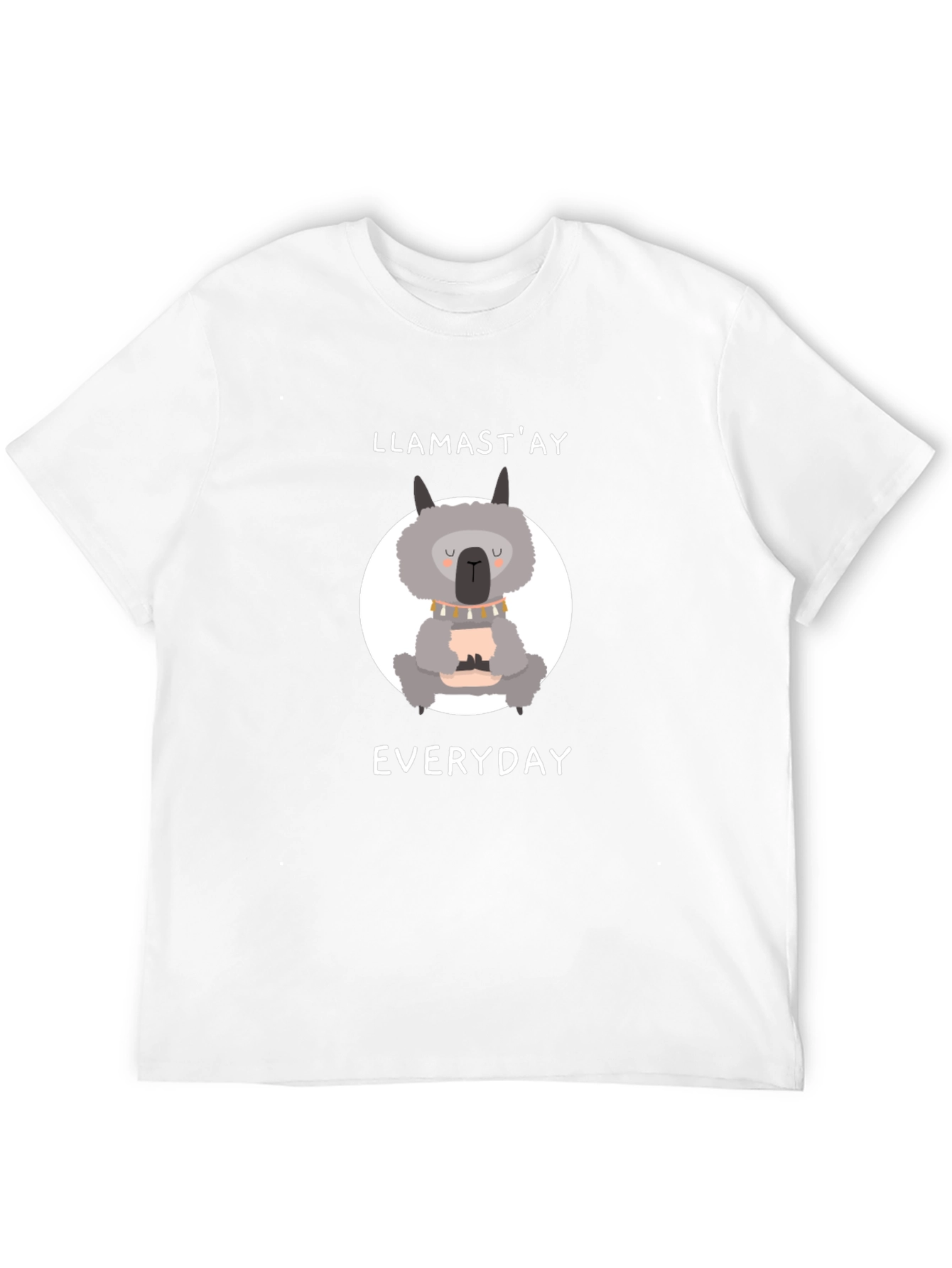 Llamastay Everyday Black Graphic T-Shirt