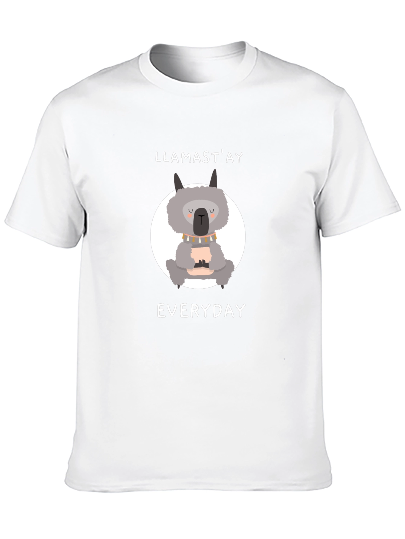 Llamastay Everyday Black Graphic T-Shirt