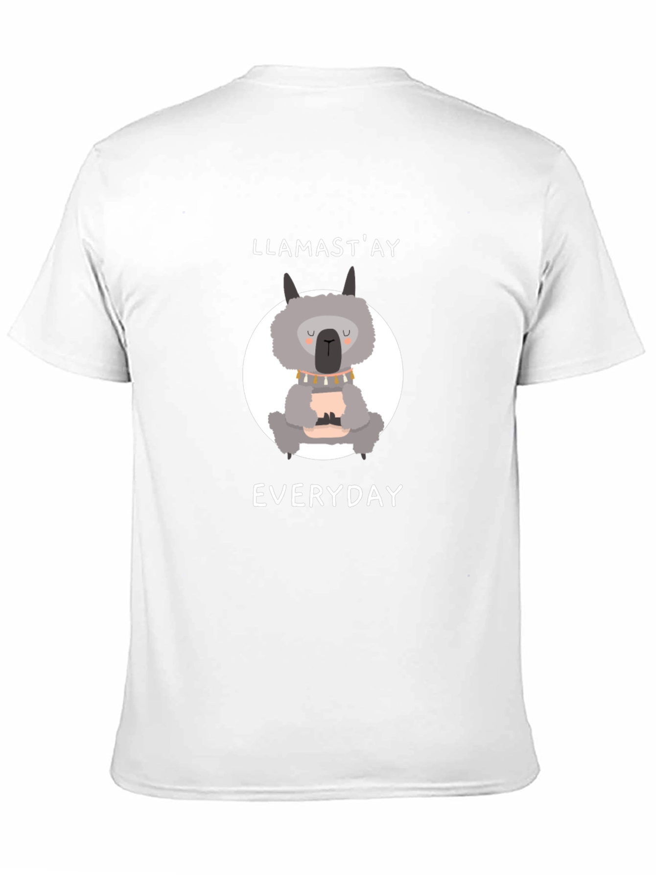 Llamastay Everyday Black Graphic T-Shirt