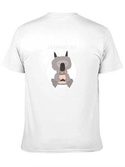 Llamastay Everyday Black Graphic T-Shirt