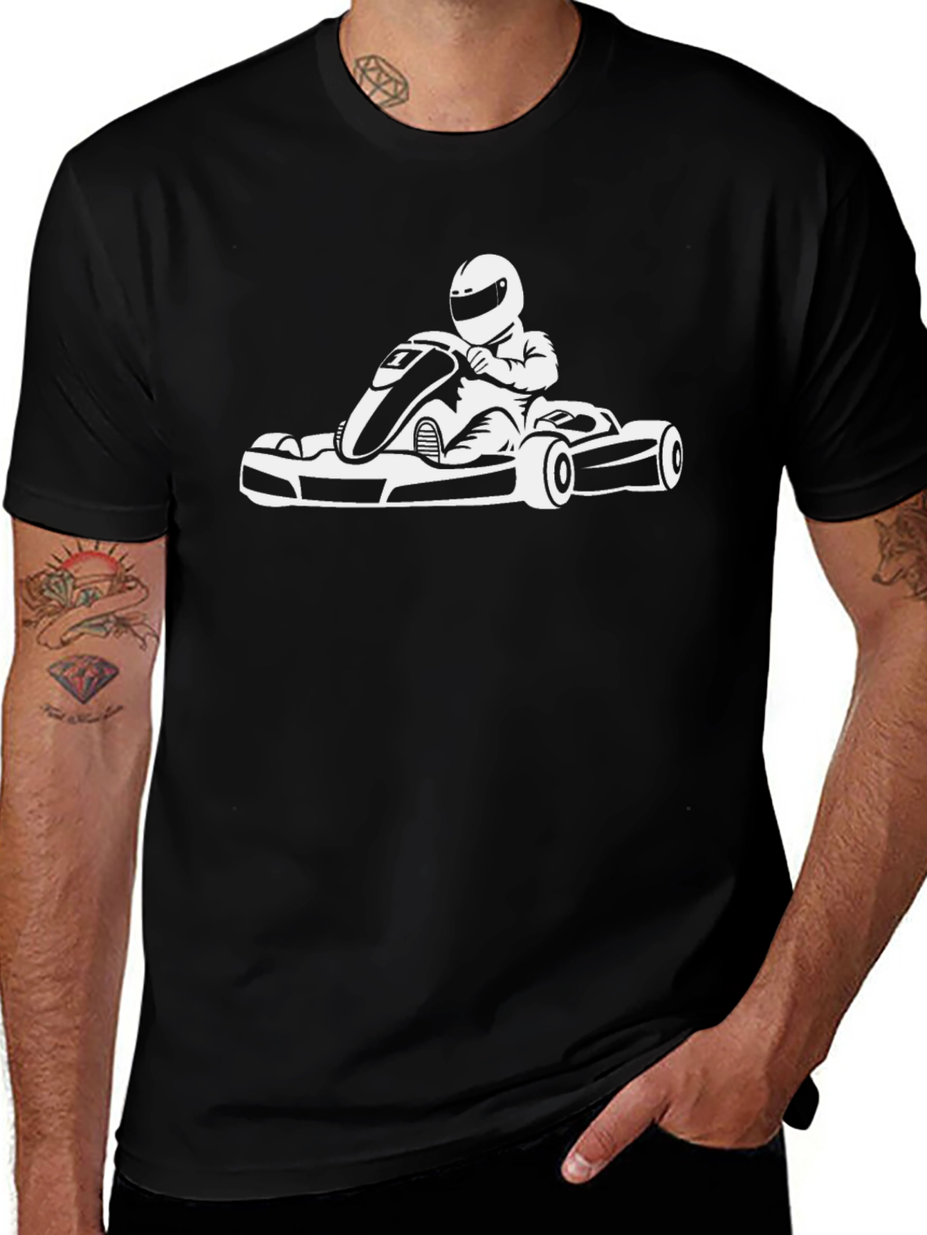 Black Kart Racing T-Shirt