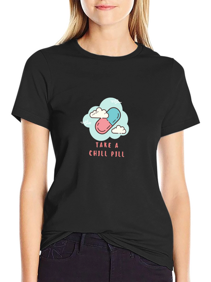 Chill Pill Graphic Tee - Relax & Unwind