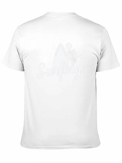Surfing Graphic Black T-Shirt