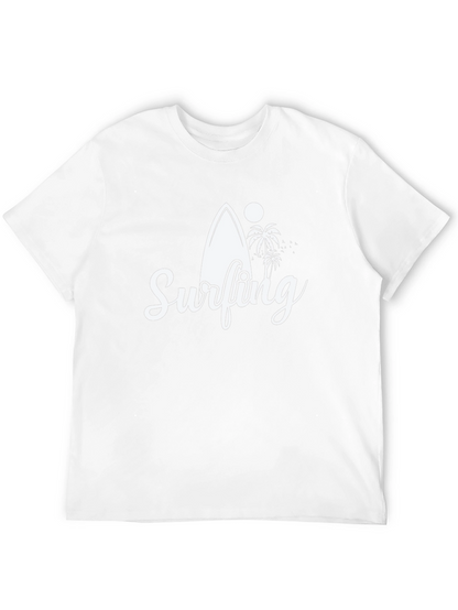 Surfing Graphic Black T-Shirt