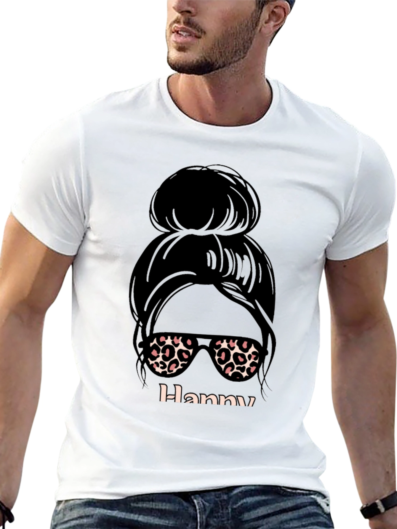 Messy Bun Hanny Graphic Tee