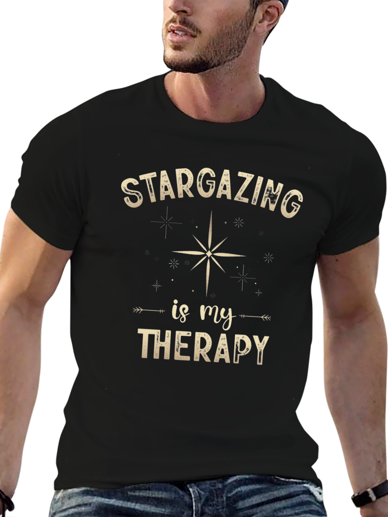 Stargazing is My Therapy Graphic Tee