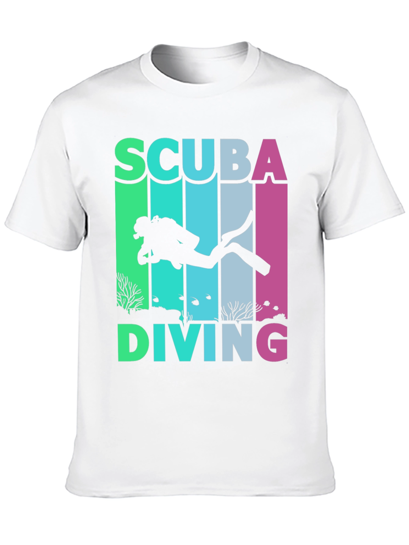 Scuba Diving T-Shirt - Diver Silhouette Graphic Tee