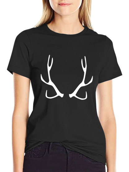 Antler Graphic Tee - Black Casual Shirt