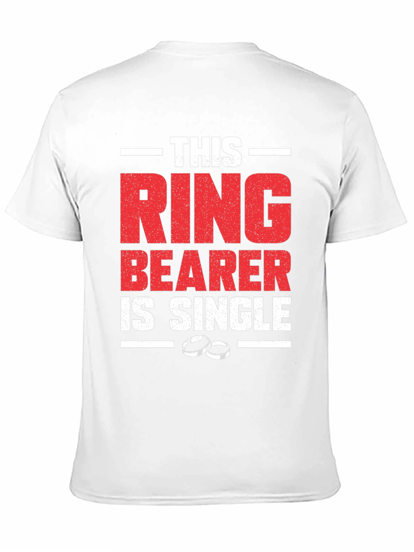 Funny Single Ring Bearer Black T-Shirt