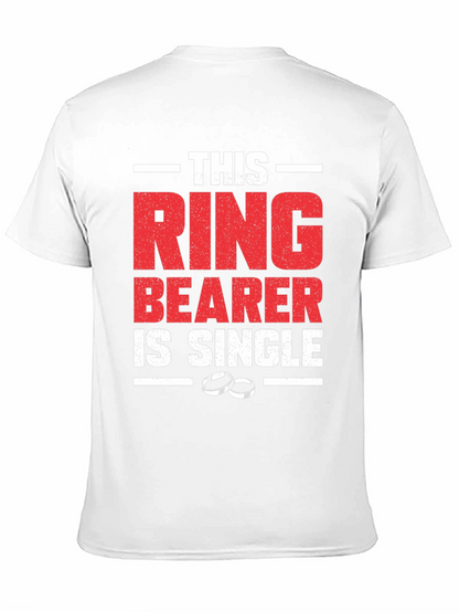 Funny Single Ring Bearer Black T-Shirt