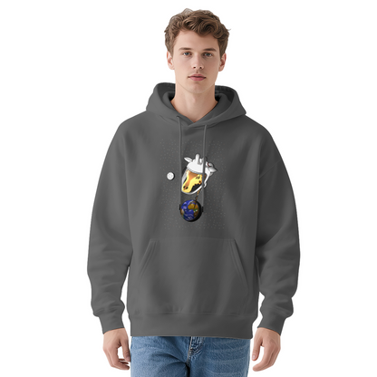 Cool Graphic Hoodie - Illustration Space-Helmeted With