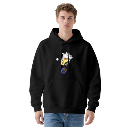 Cool Graphic Hoodie - Illustration Space-Helmeted With