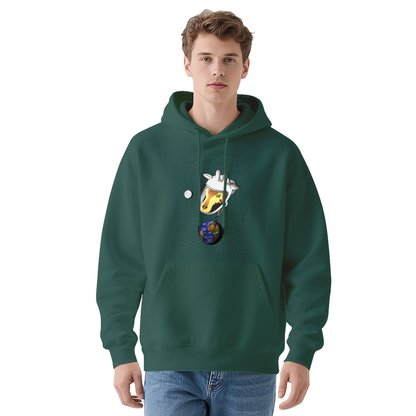 Cool Graphic Hoodie - Illustration Space-Helmeted With