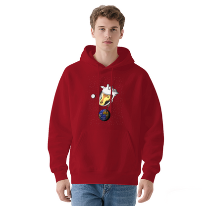 Cool Graphic Hoodie - Illustration Space-Helmeted With
