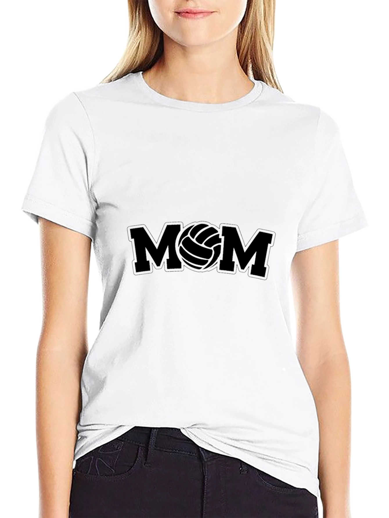 Volleyball Mom Black T-Shirt