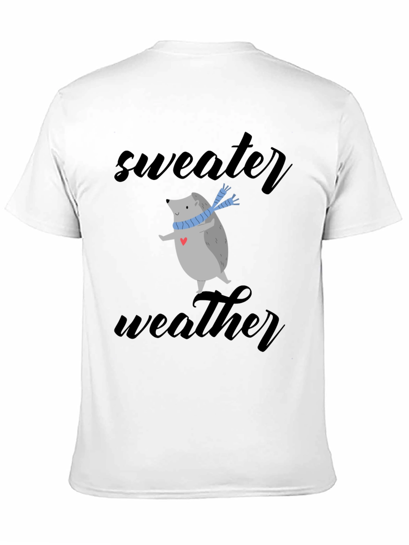 Sweater Weather Hedgehog Tee - Cute Winter Shirt