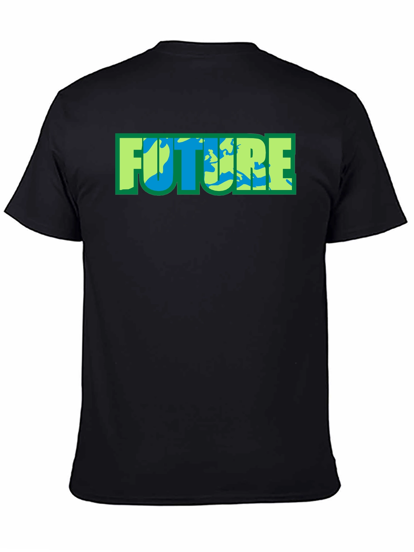Earth Future Graphic Tee - Black Cotton Blend