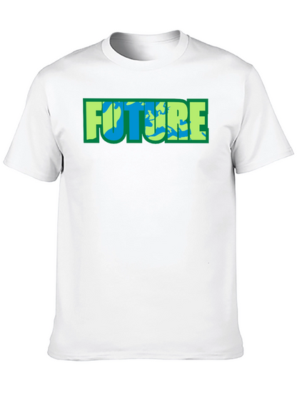 Earth Future Graphic Tee - Black Cotton Blend